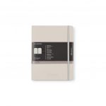 Branded Moleskine Hard Cover Ruled X-Large Professional Notebook Pearl Grey