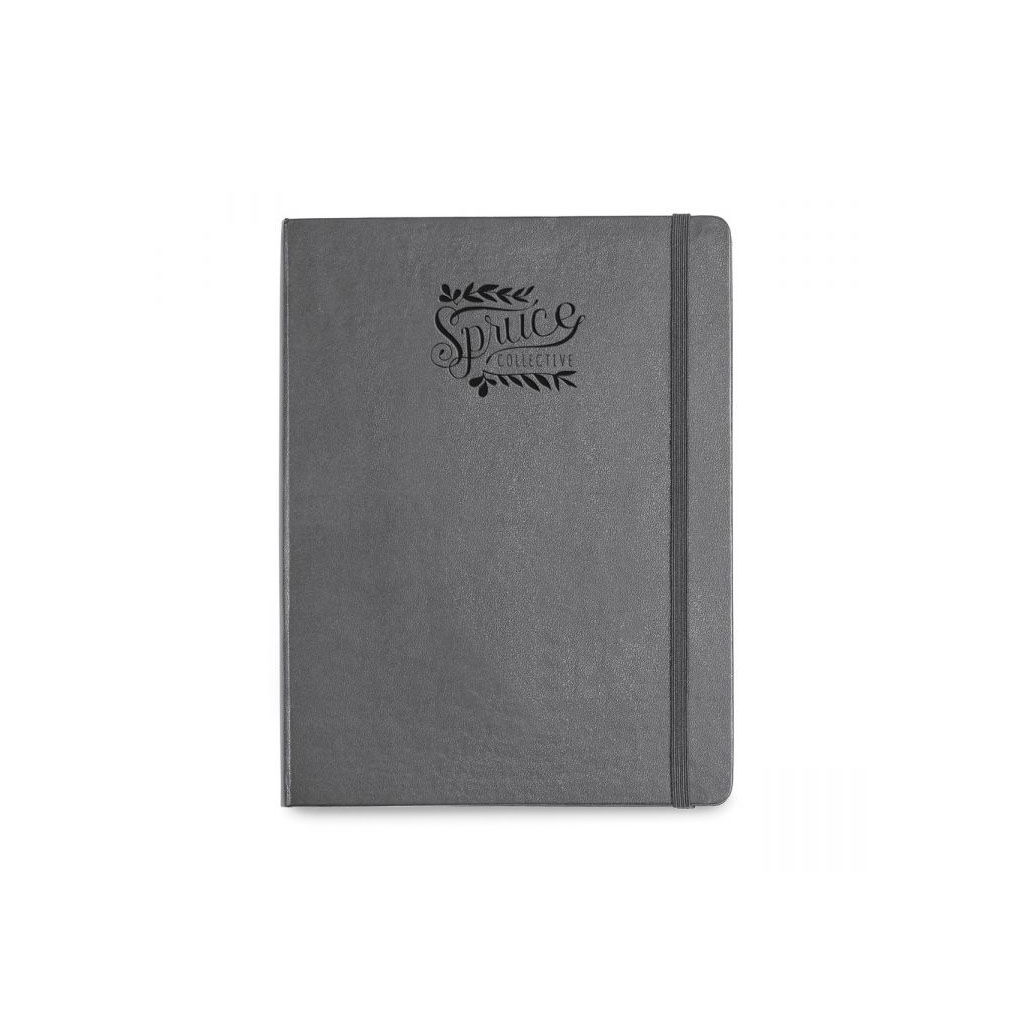 Branded Moleskine Hard Cover Ruled X-Large Notebook Slate Grey