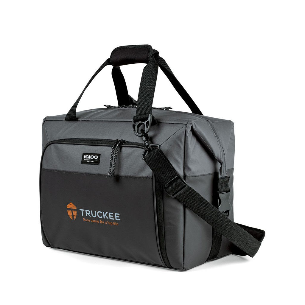 Branded Igloo® Seadrift™ Snap Down Cooler Black - Grey