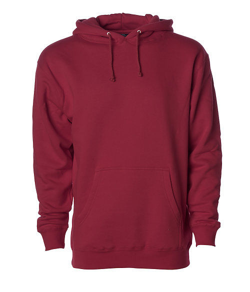 Custom Branded Independent Trading Co Hoodies - Cardinal