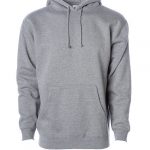 Branded Independent Trading Co. Heavyweight Hooded Sweatshirt Gunmetal Heather