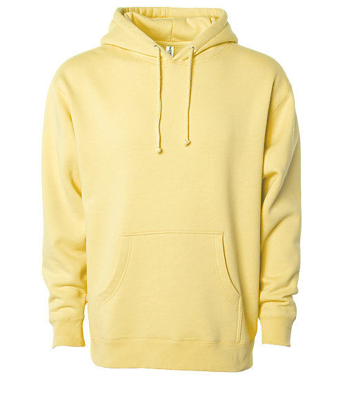 Custom Branded Independent Trading Co Hoodies - Light Yellow