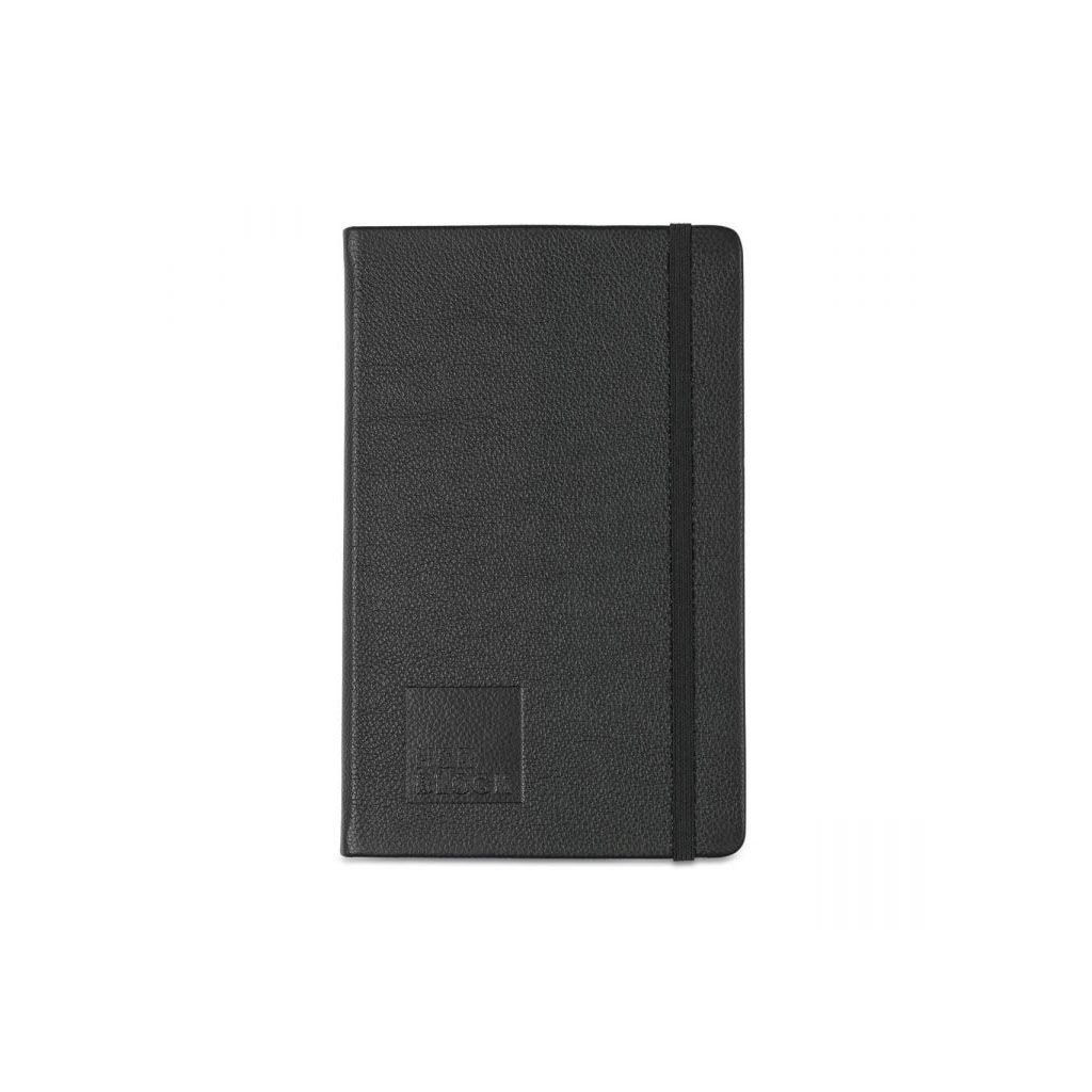 Branded Moleskine Leather Ruled Large Notebook Black