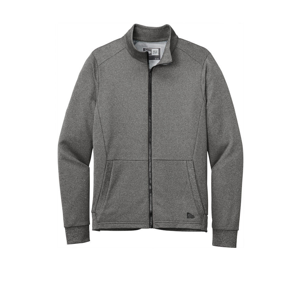 Branded New Era Performance Terry Full-Zip Graphite Heather