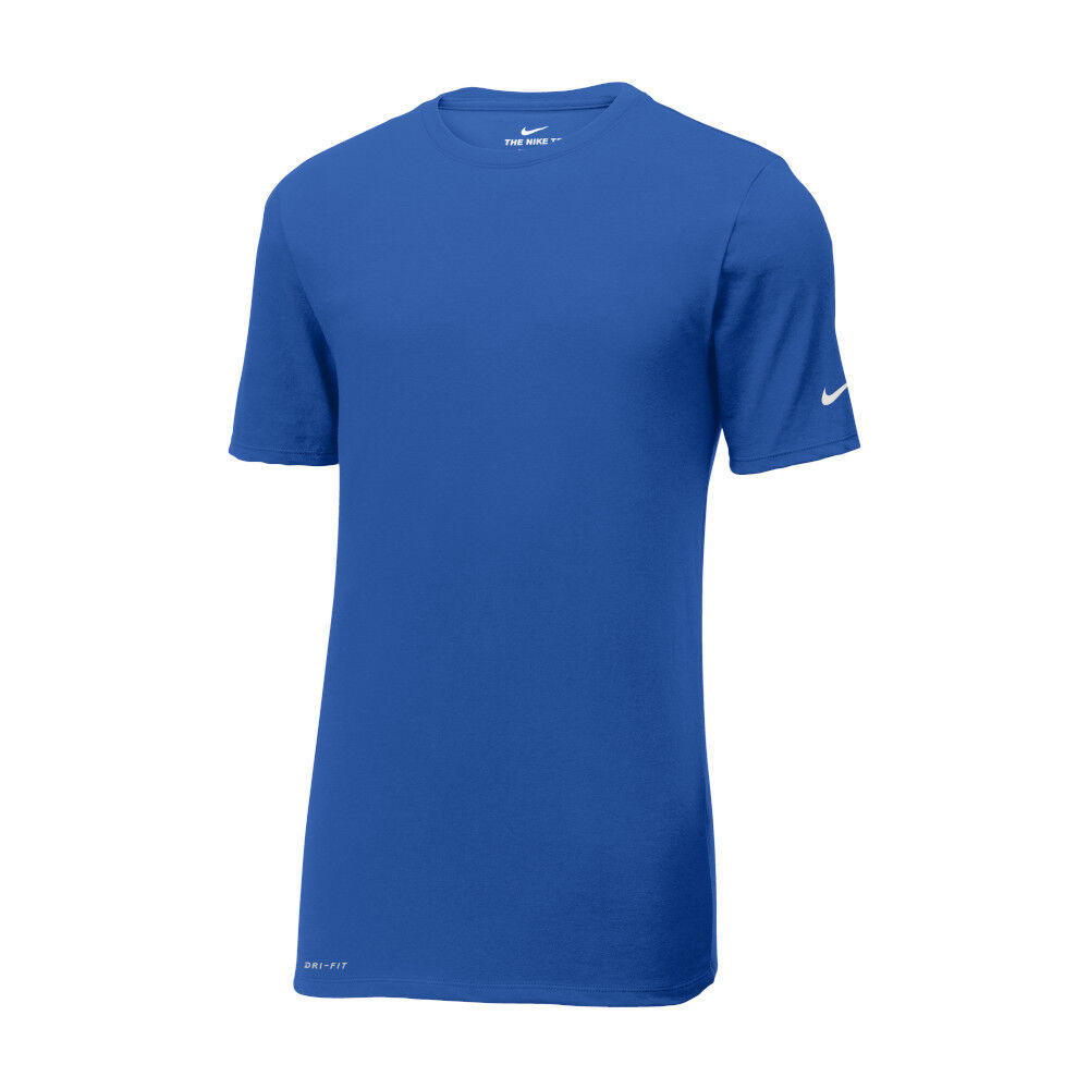 Branded Nike Dri-FIT Cotton/Poly Tee Rush Blue