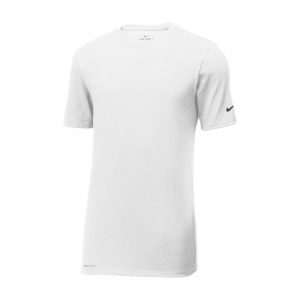 Branded Nike Dri-FIT Cotton/Poly Tee White