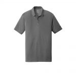 Branded Nike Dri-FIT Hex Textured Polo Dark Grey