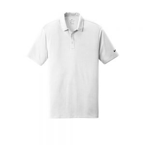 Branded Nike Dri-FIT Hex Textured Polo White