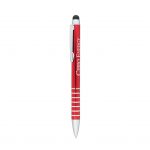 Branded Preston Dual Ballpoint Stylus Red