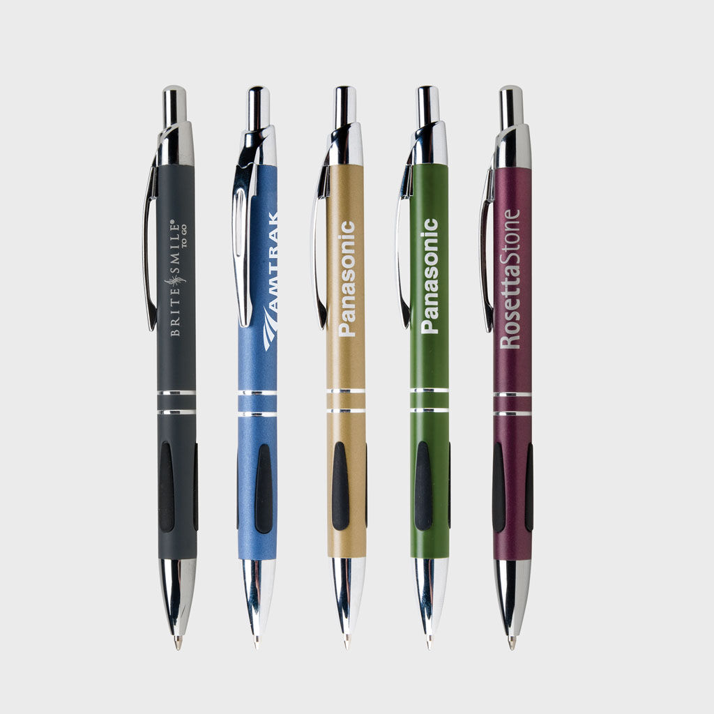 Custom Branded Hub Pen Pens - Olive Green