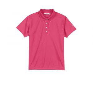 Branded Nike Ladies Tech Basic Dri-FIT Polo Flamingo