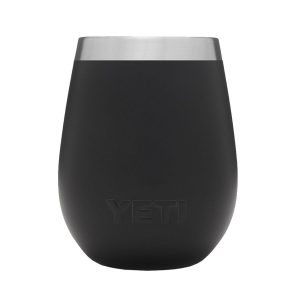 Branded YETI 10oz Wine Tumbler Black