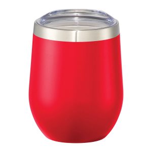 Branded Corzo Copper Vacuum Insulated Cup 12oz Red