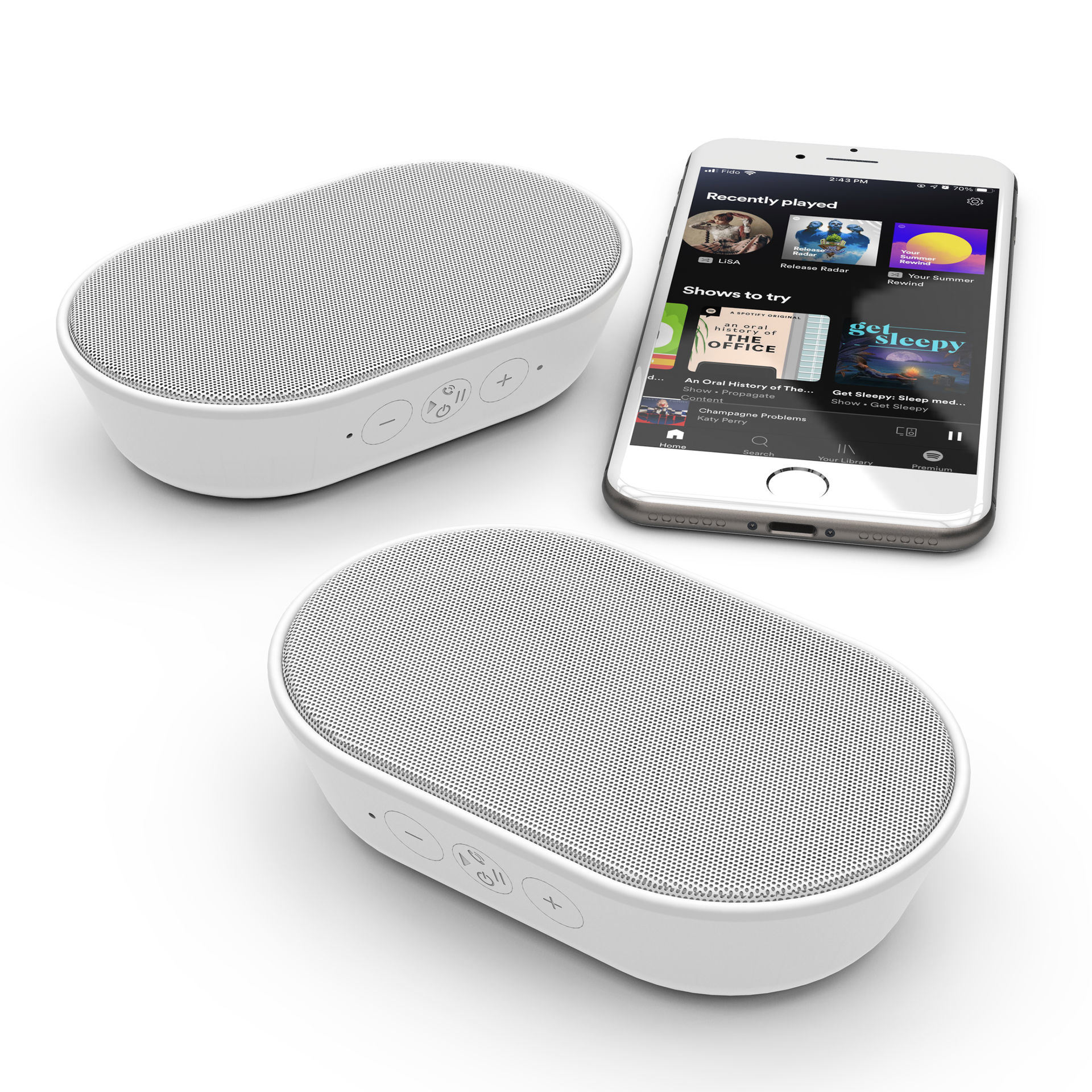 Custom Branded Luna Surround Sound Wireless Speakers