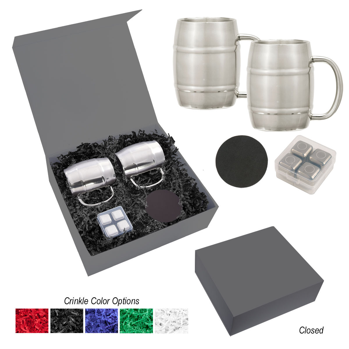 Custom Branded Moscow Mule Cocktail Kit - Gray