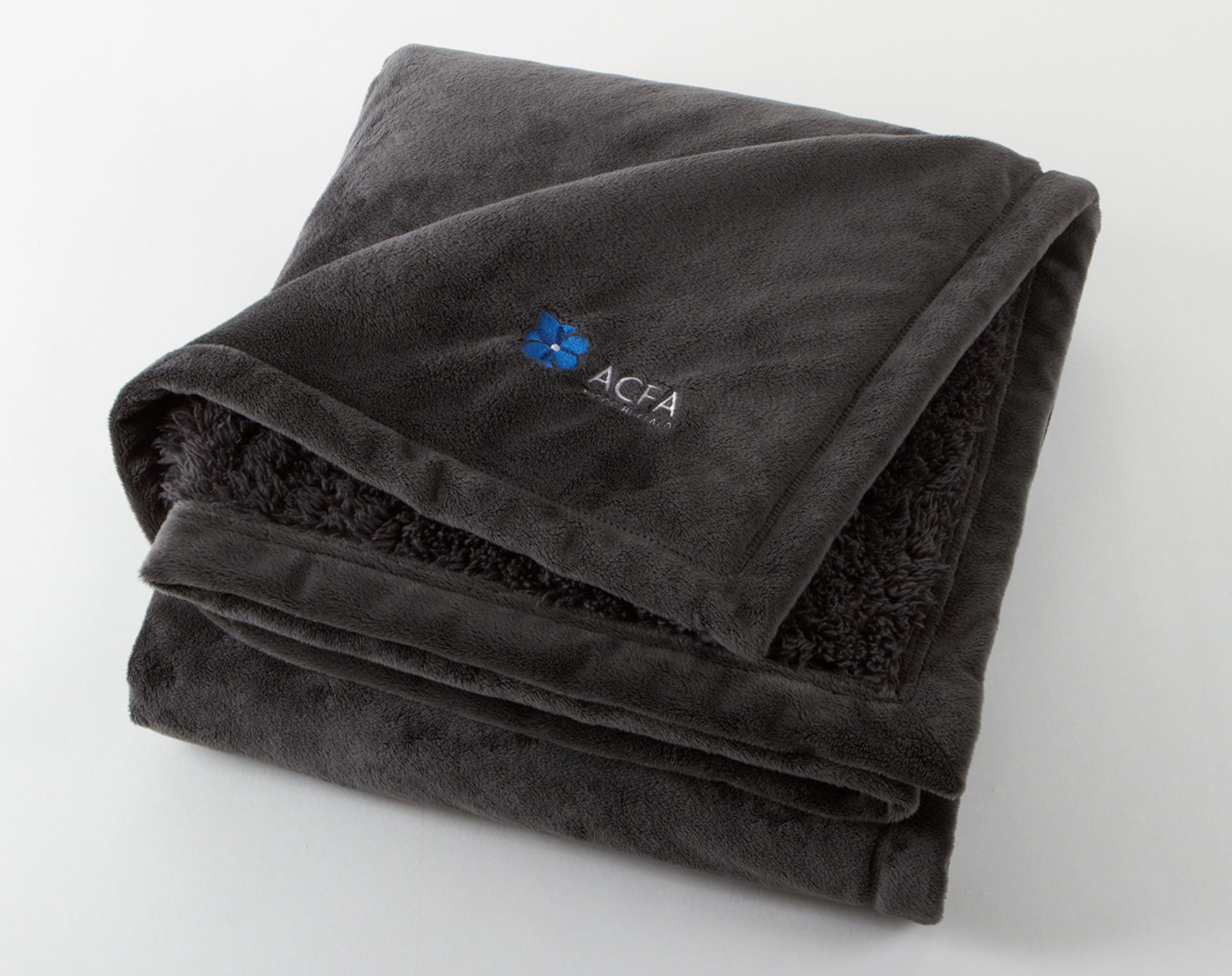 Custom Branded Urban Alpaca Home Throw - Charcoal Gray