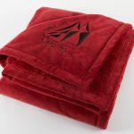 Custom Branded Urban Alpaca Home Throw - Firebrick Red