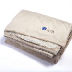 Custom Branded Urban Alpaca Home Throw - Mocha/Vanilla