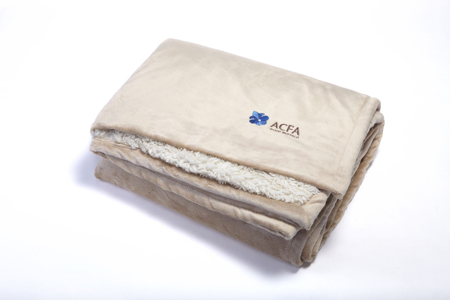 Custom Branded Urban Alpaca Home Throw - Mocha/Vanilla