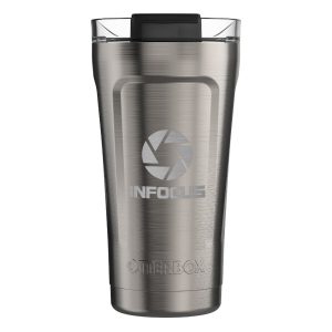 Branded 16 Oz. Otterbox® Elevation® Core Colors Stainless Steel Tumbler Silver