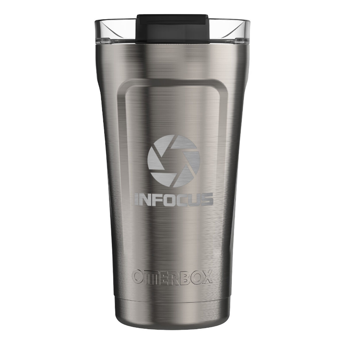 Branded 16 Oz. Otterbox® Elevation® Core Colors Stainless Steel Tumbler Silver