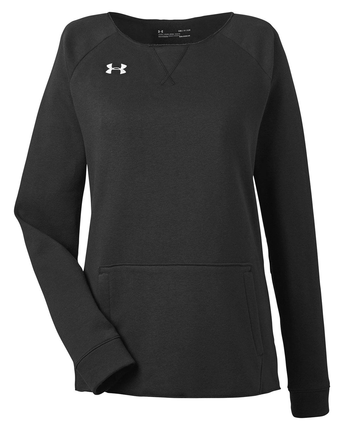 Custom Branded Under Armour Crew - Black/White