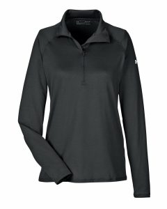 Branded Under Armour Ladies’ UA Tech™ Quarter-Zip Black/White