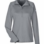 Branded Under Armour Ladies’ UA Tech™ Quarter-Zip Graphite/White