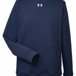 Branded Under Armour Men’s Hustle Fleece Crewneck Sweatshirt Midnight Navy/White