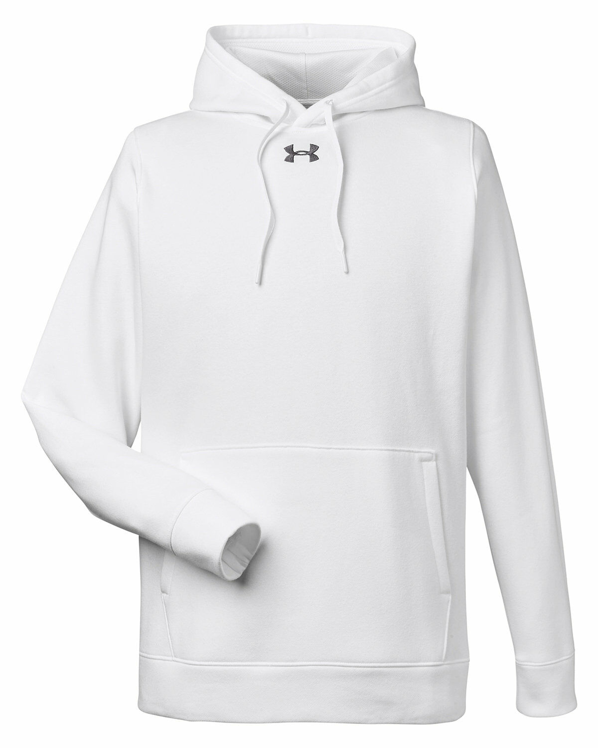 Custom Branded Under Armour Hoodies - White/Graphite