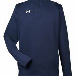 Custom Branded Under Armour Quarter Zips - Midnight Navy/White