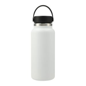 Branded Hydro Flask® Wide Mouth With Flex Cap 32oz White