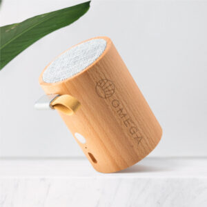 Branded Eco-Friendly Premier Genuine Natural Wood-Crafted Bluetooth Speaker Beach Wood