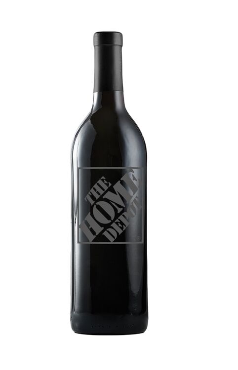 Custom Branded Etched Cabernet Sauvignon Red Wine with No Color Fill - Cabernet Sauvignon