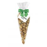 Custom Branded Gourmet Popcorn Cone Bags (large) - Caramel Popcorn