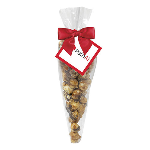 Branded Gourmet Popcorn Cone Bags (small) Cookies & Cream Popcorn