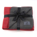 Branded Kanata Euro Throw Red & Gray