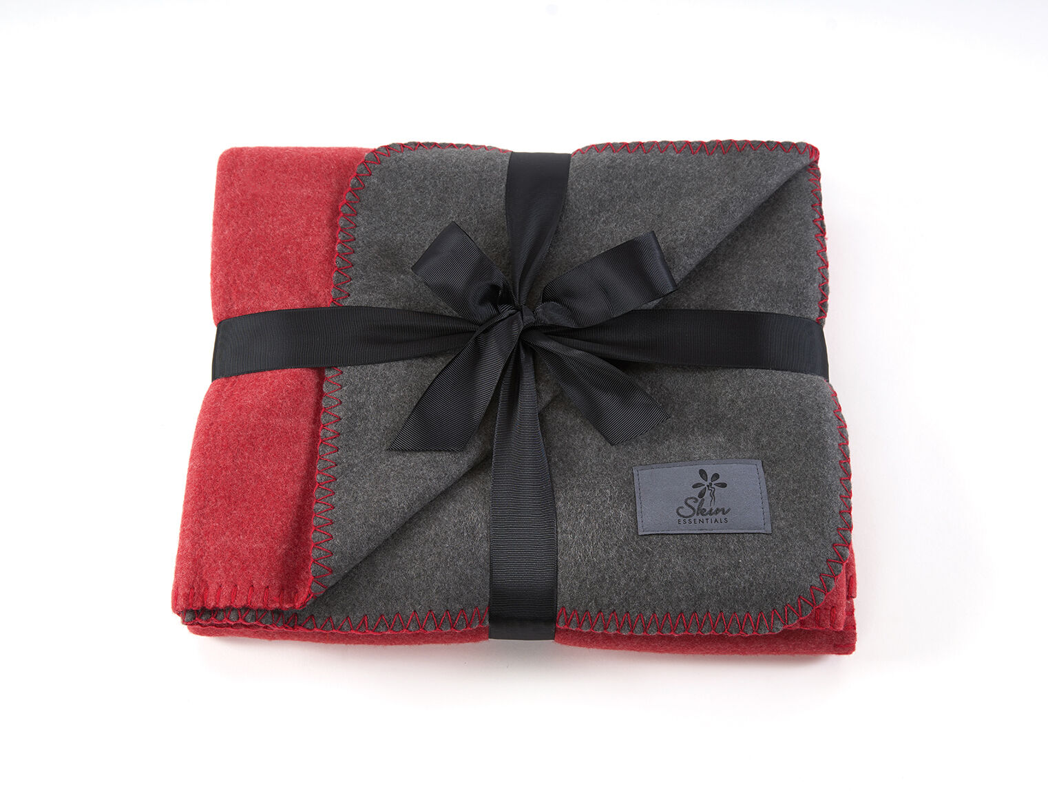 Branded Kanata Euro Throw Red & Gray