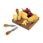 Custom Branded La Cuisine Cheese Board with Serving Set