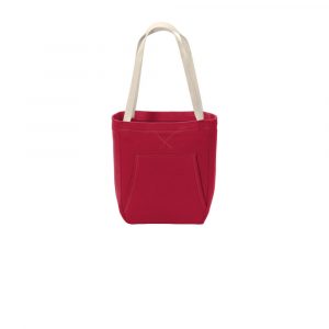 Branded Port & Company ® Core Fleece Sweatshirt Tote Red