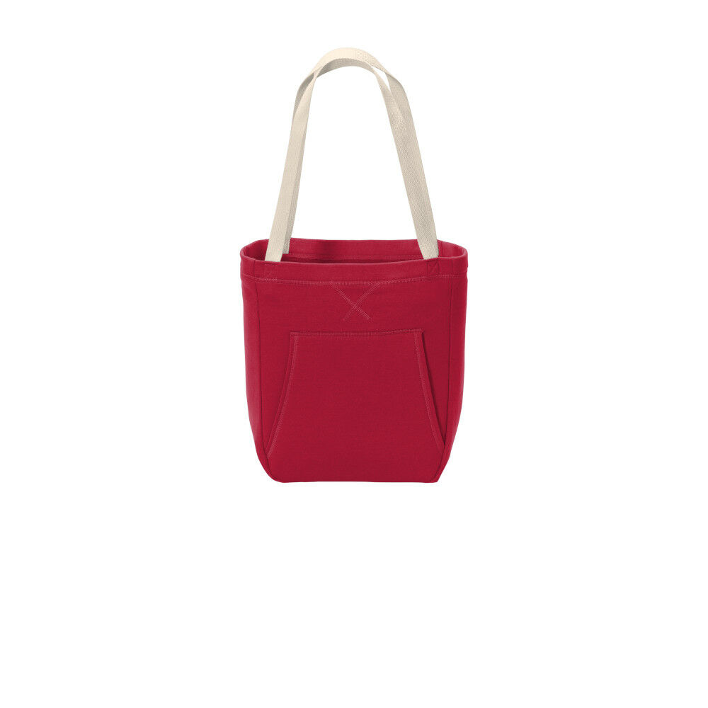 Branded Port & Company ® Core Fleece Sweatshirt Tote Red