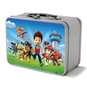 Branded Retro Lunch Box Silver