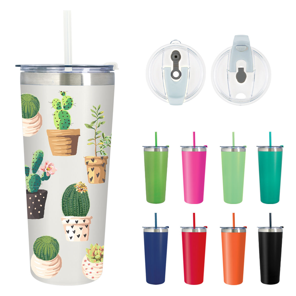 Custom Branded 24 Oz. Full Color Colma Tumbler