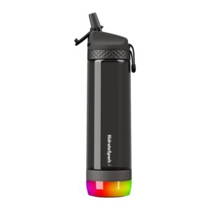 Branded HidrateSpark Pro 24oz – Straw Lid Black