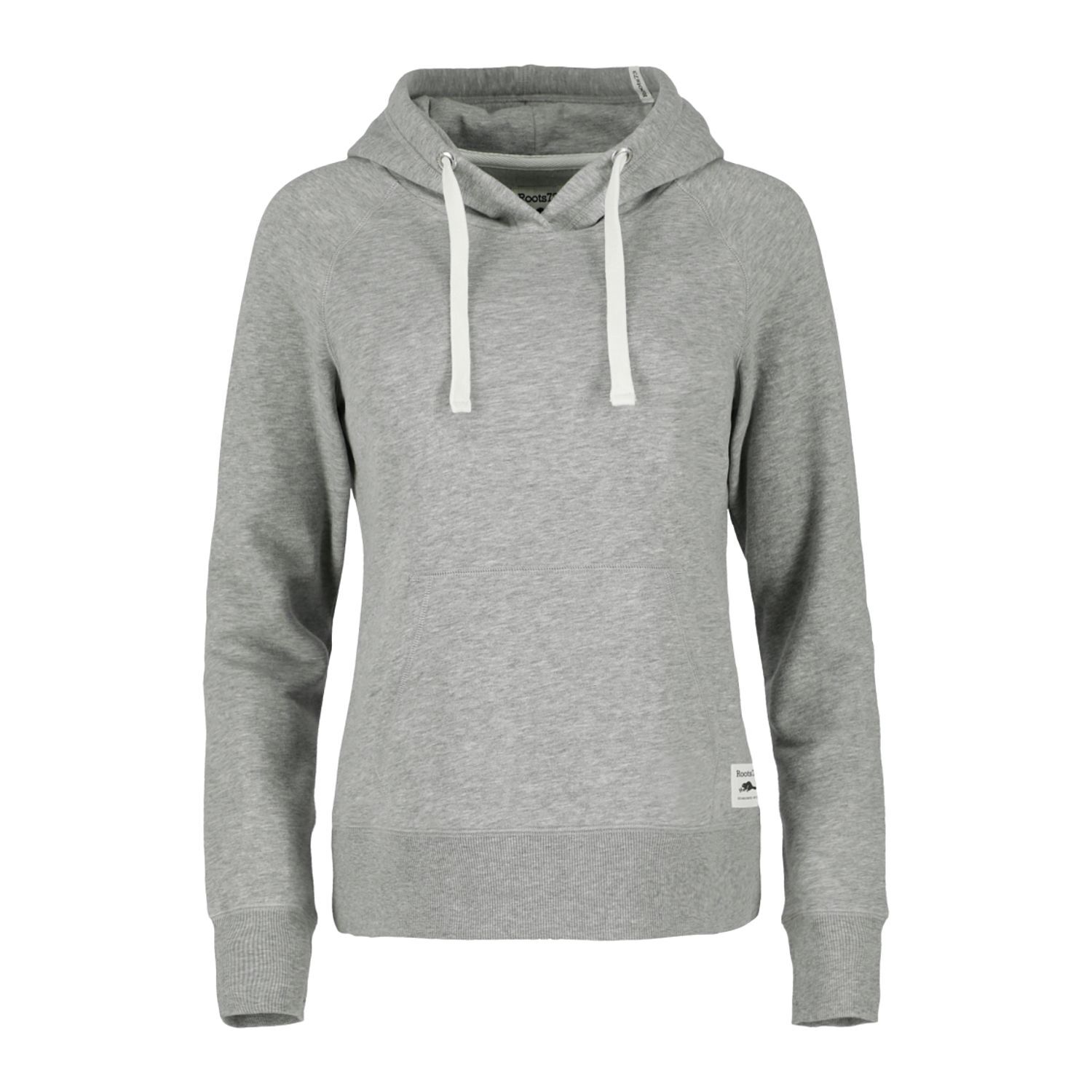 Branded Womens MAPLEGROVE Roots73 Fleece Hoody Grey Mix