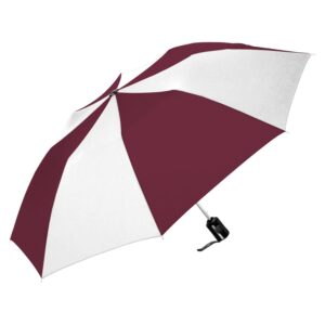 Branded ShedRain® Auto Open Compact Burgundy/white