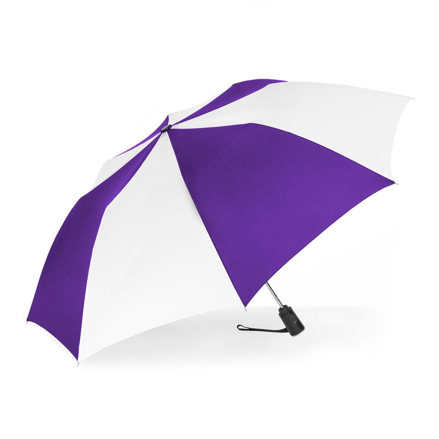 Custom Branded ShedRain Umbrellas - Purple/white