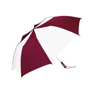 Branded ShedRain® Auto Open Jumbo Compact Burgundy/White