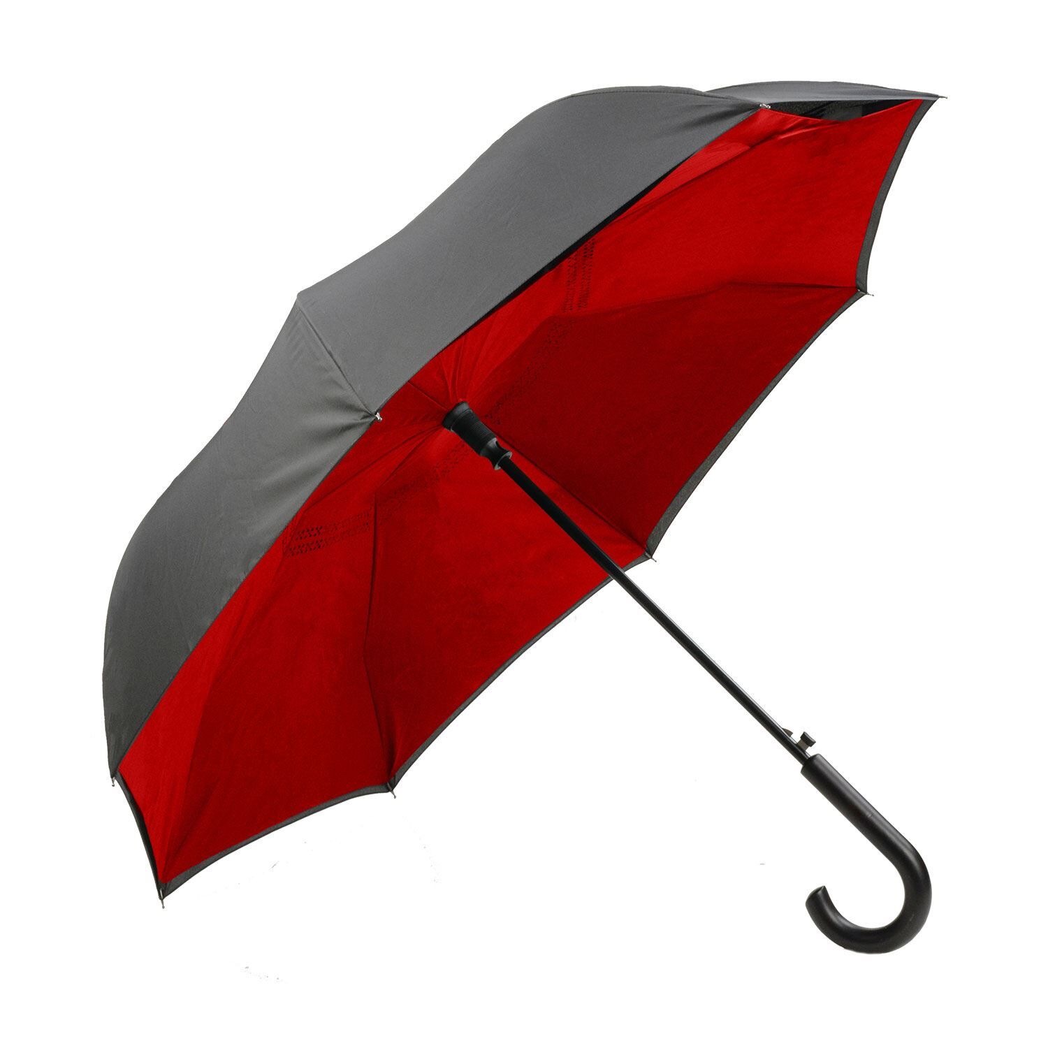 Custom Branded ShedRain Umbrellas - Black/Red