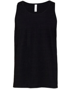 Branded Bella + Canvas Unisex Jersey Tank Black Heather